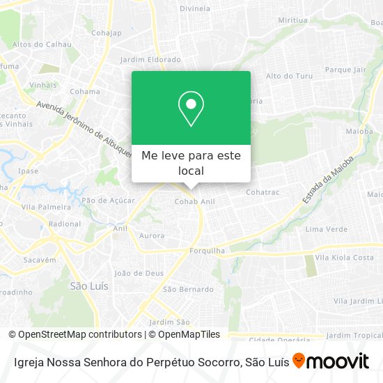 Igreja Nossa Senhora do Perpétuo Socorro mapa