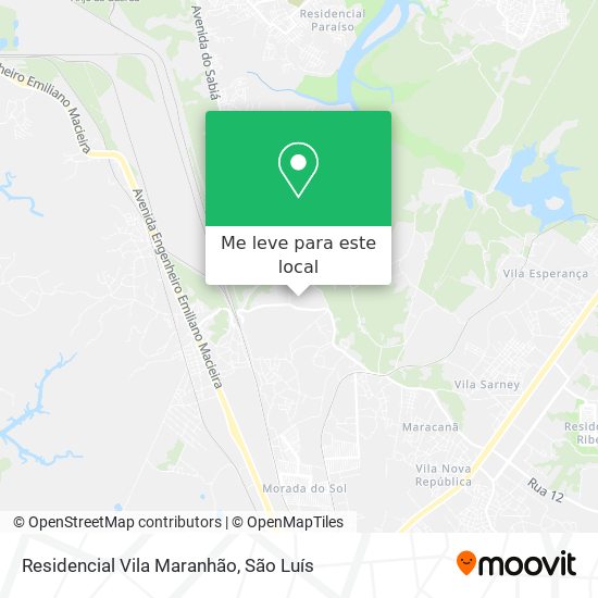 Residencial Vila Maranhão mapa