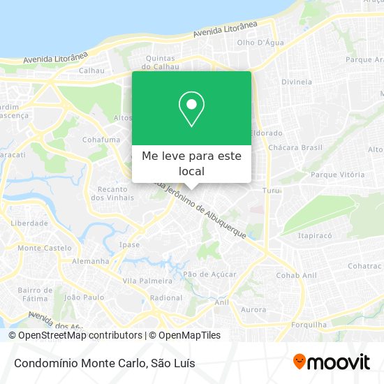 Condomínio Monte Carlo mapa