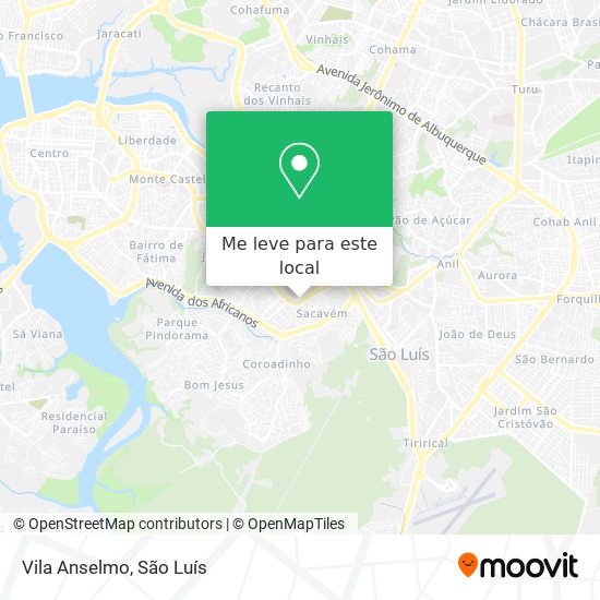 Vila Anselmo mapa