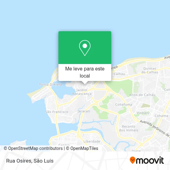 Rua Osires mapa