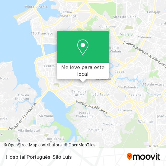 Hospital Português mapa