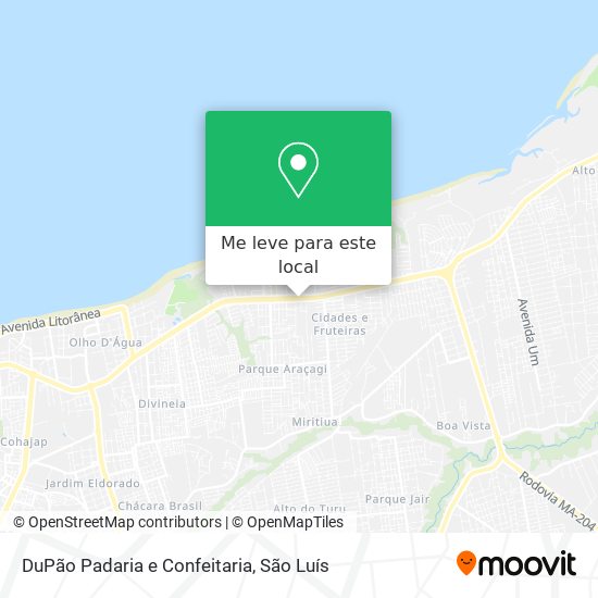DuPão Padaria e Confeitaria mapa