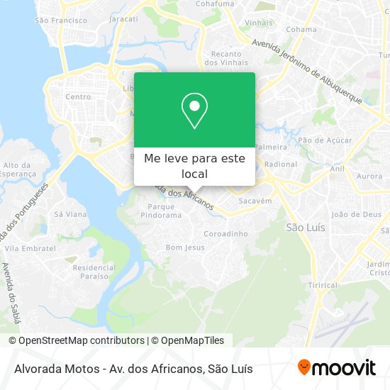 Alvorada Motos - Av. dos Africanos mapa