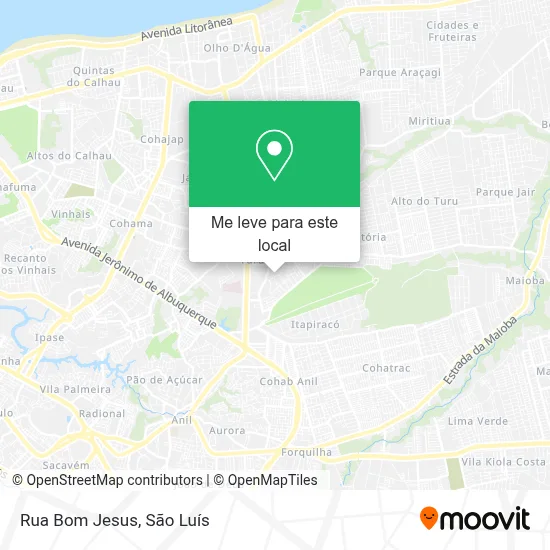 Rua Bom Jesus mapa