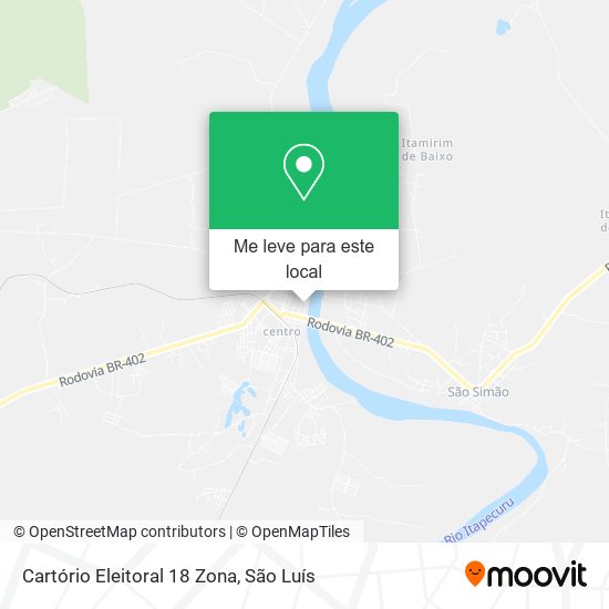 Cartório Eleitoral 18 Zona mapa