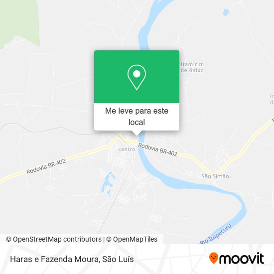 Haras e Fazenda Moura mapa