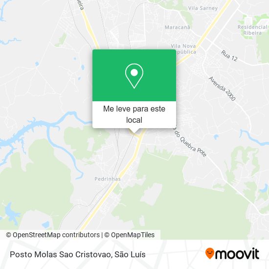 Posto Molas Sao Cristovao mapa