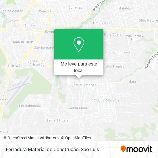Ferradura Material de Construção mapa
