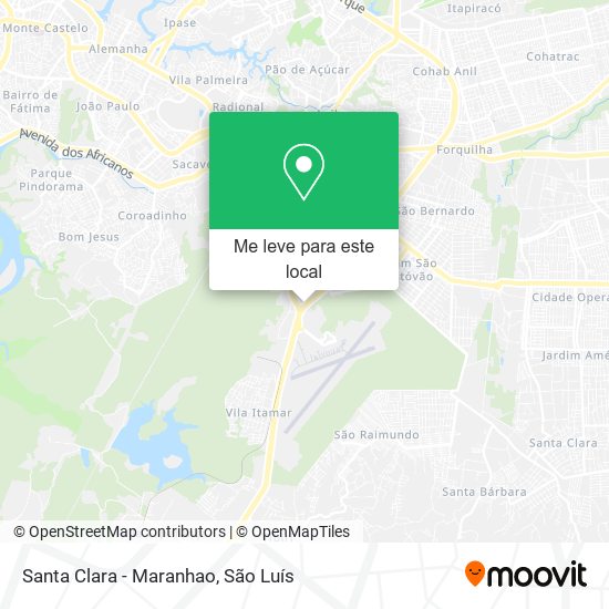 Santa Clara - Maranhao mapa