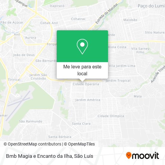 Bmb Magia e Encanto da Ilha mapa