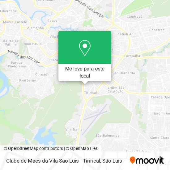Clube de Maes da Vila Sao Luis - Tirirical mapa