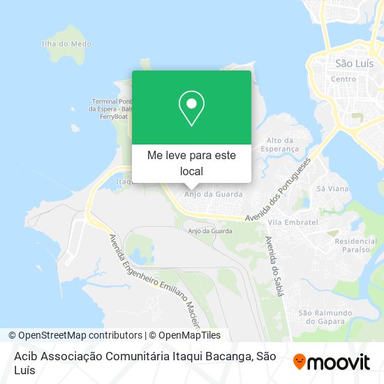 Acib Associação Comunitária Itaqui Bacanga mapa