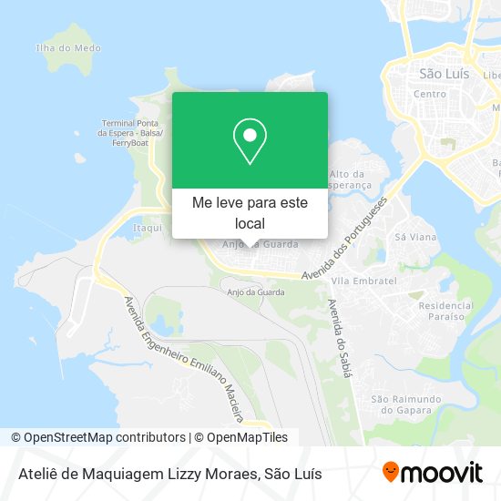 Ateliê de Maquiagem Lizzy Moraes mapa