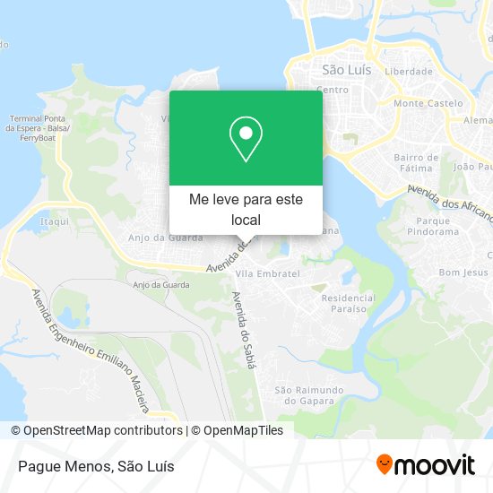 Pague Menos mapa