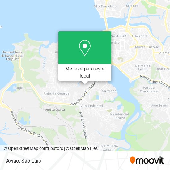 Avião mapa