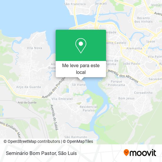 Seminário Bom Pastor mapa