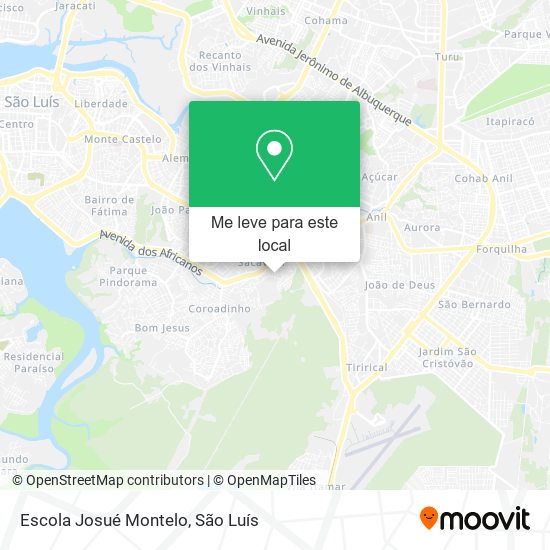 Escola Josué Montelo mapa