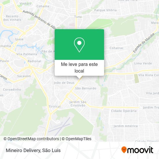 Mineiro Delivery mapa