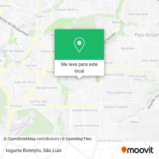 Iogurte Bonnyto mapa