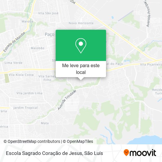 Escola Sagrado Coração de Jesus mapa
