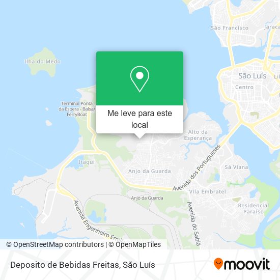 Deposito de Bebidas Freitas mapa