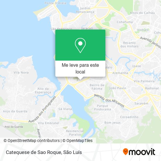 Catequese de Sao Roque mapa