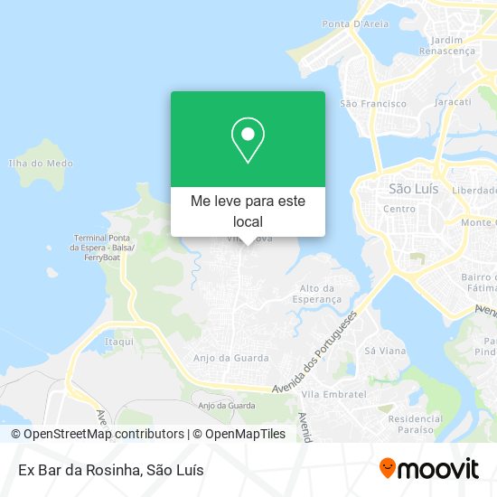Ex Bar da Rosinha mapa
