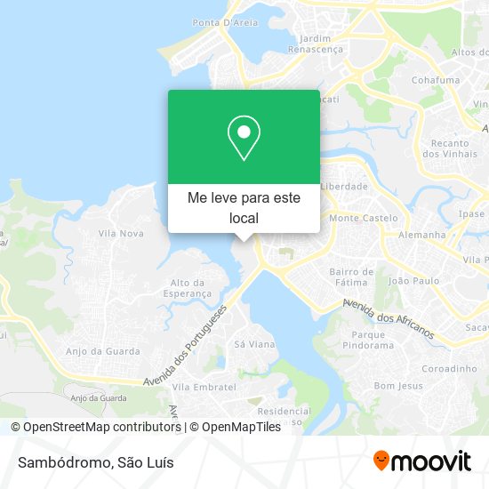 Sambódromo mapa