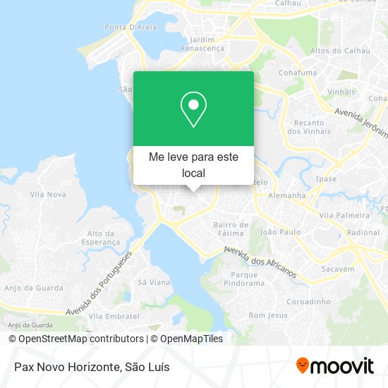 Pax Novo Horizonte mapa