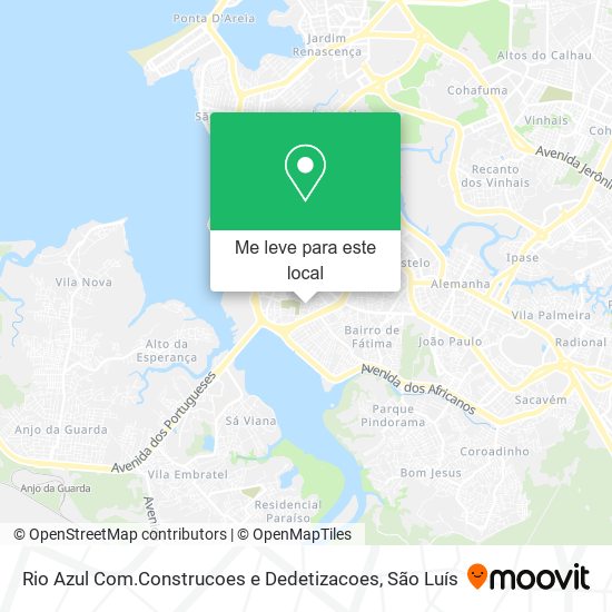 Rio Azul Com.Construcoes e Dedetizacoes mapa