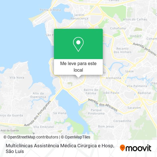 Multiclínicas Assistência Médica Cirúrgica e Hosp mapa