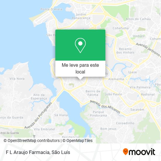 F L Araujo Farmacia mapa