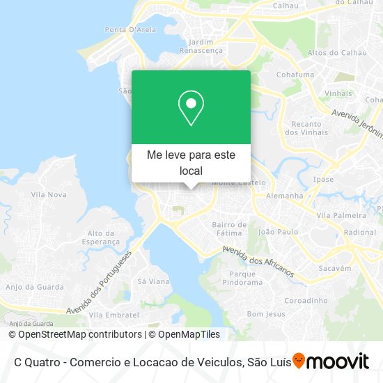 C Quatro - Comercio e Locacao de Veiculos mapa