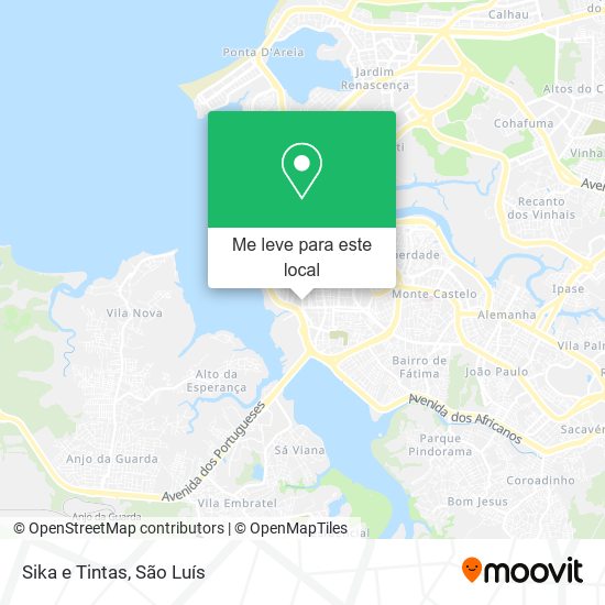 Sika e Tintas mapa