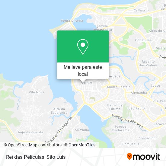 Rei das Películas mapa