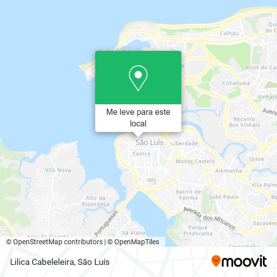 Lilica Cabeleleira mapa