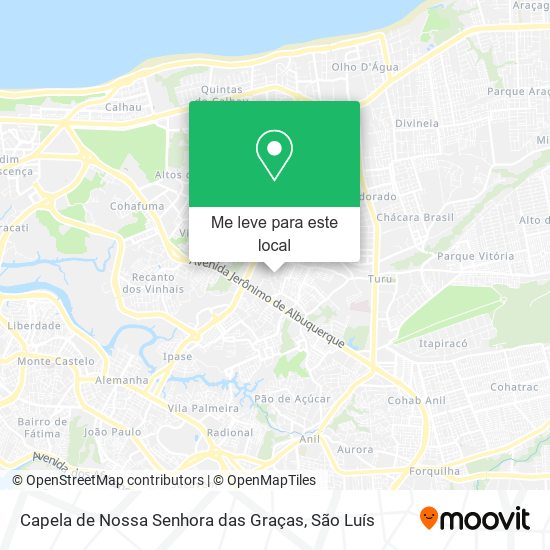 Capela de Nossa Senhora das Graças mapa