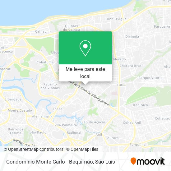 Condomínio Monte Carlo - Bequimão mapa