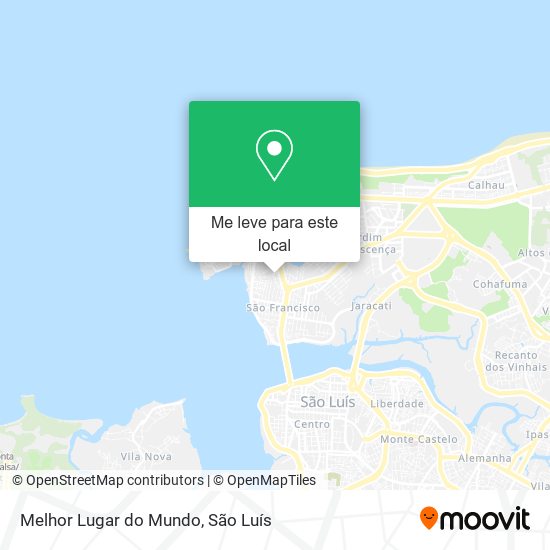Melhor Lugar do Mundo mapa
