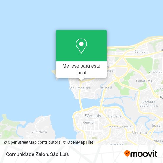 Comunidade Zaion mapa