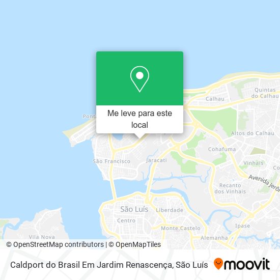 Caldport do Brasil Em Jardim Renascença mapa