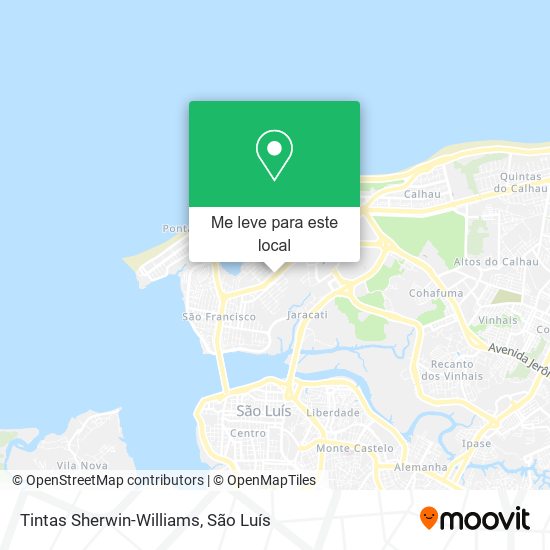 Tintas Sherwin-Williams mapa