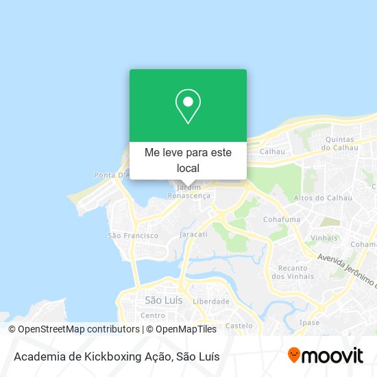 Academia de Kickboxing Ação mapa