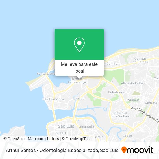 Arthur Santos - Odontologia Especializada mapa