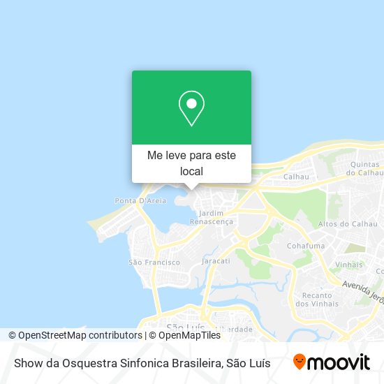 Show da Osquestra Sinfonica Brasileira mapa