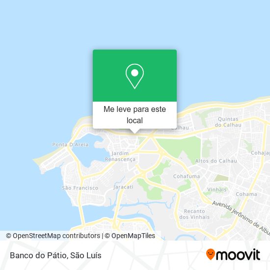 Banco do Pátio mapa