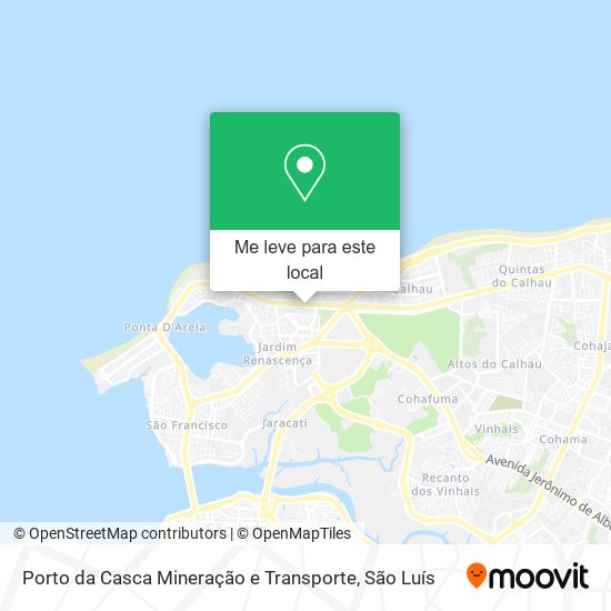 Porto da Casca Mineração e Transporte mapa