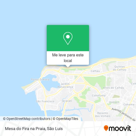 Mesa do Fira na Praia mapa