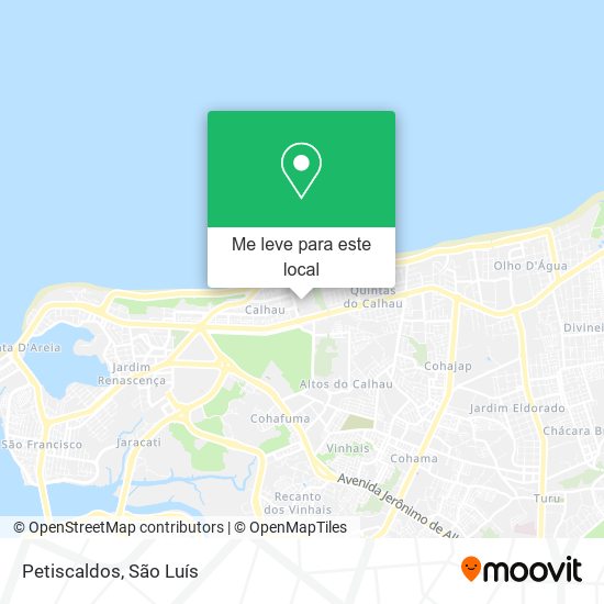 Petiscaldos mapa